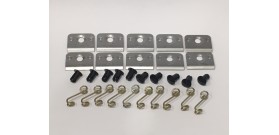 DZUS BLACK Button x 10 Piece Kit